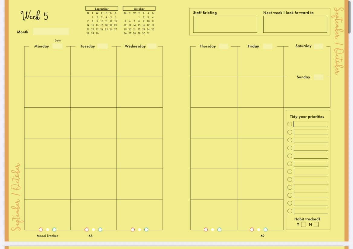 Dyslexia-Friendly Digital Teacher Planner