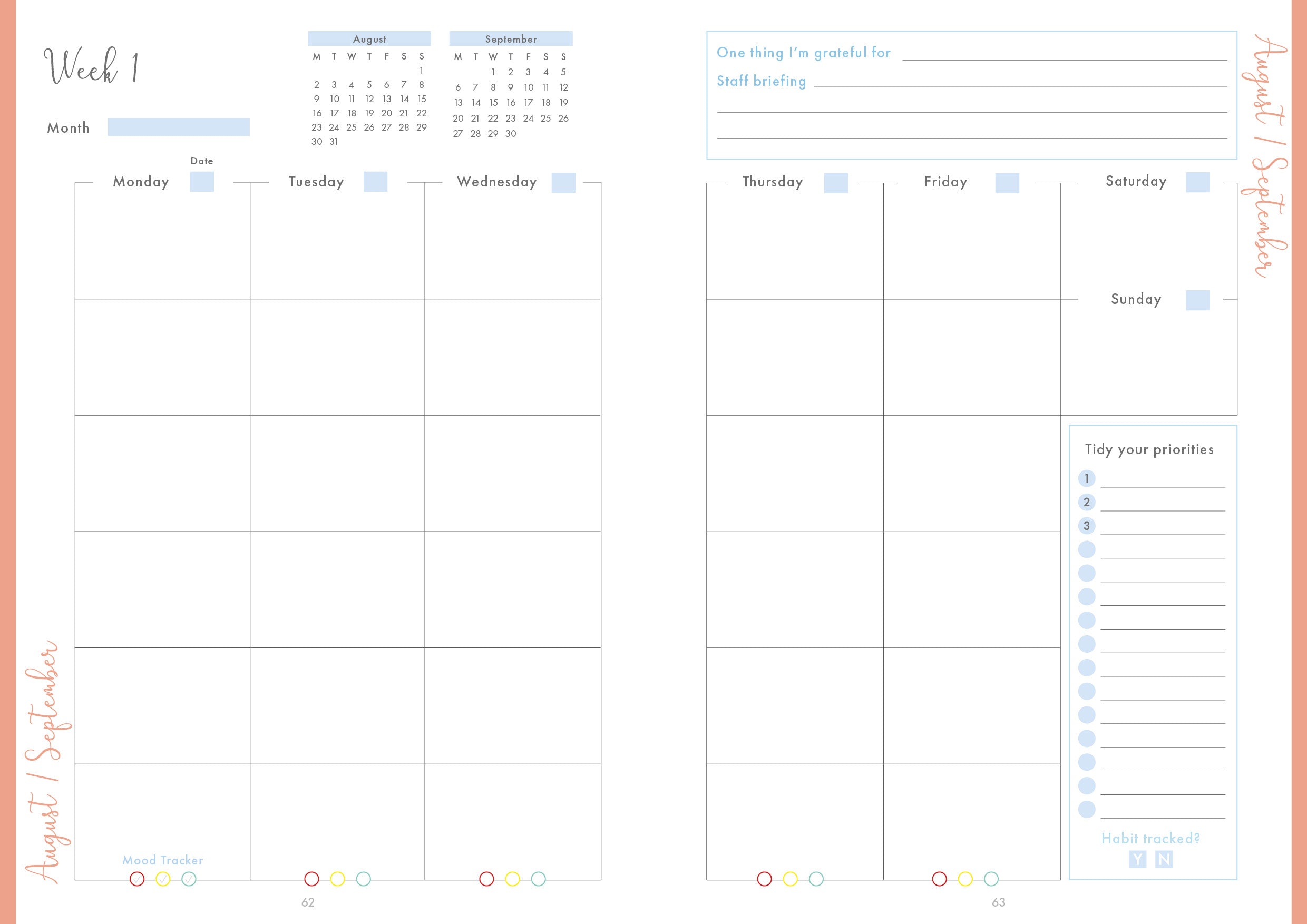 Tides of Wonder Spiral Teacher Planner