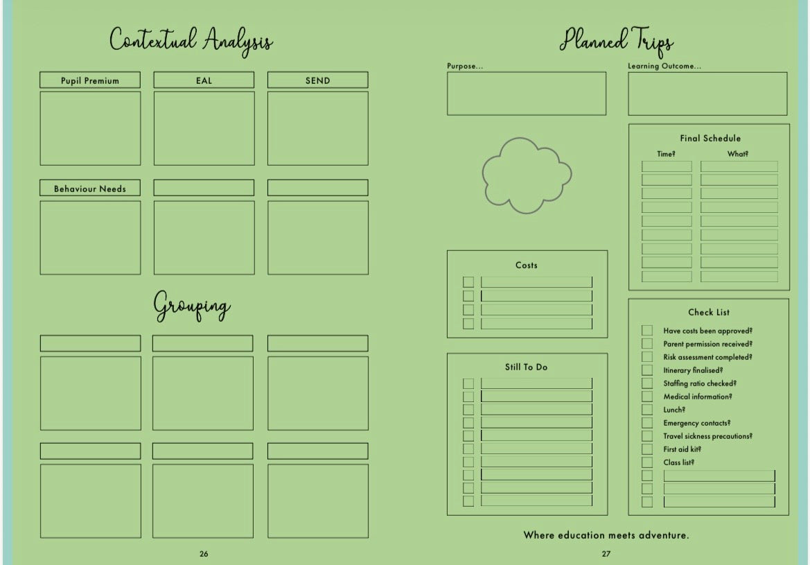 Dyslexia-Friendly Digital Teacher Planner