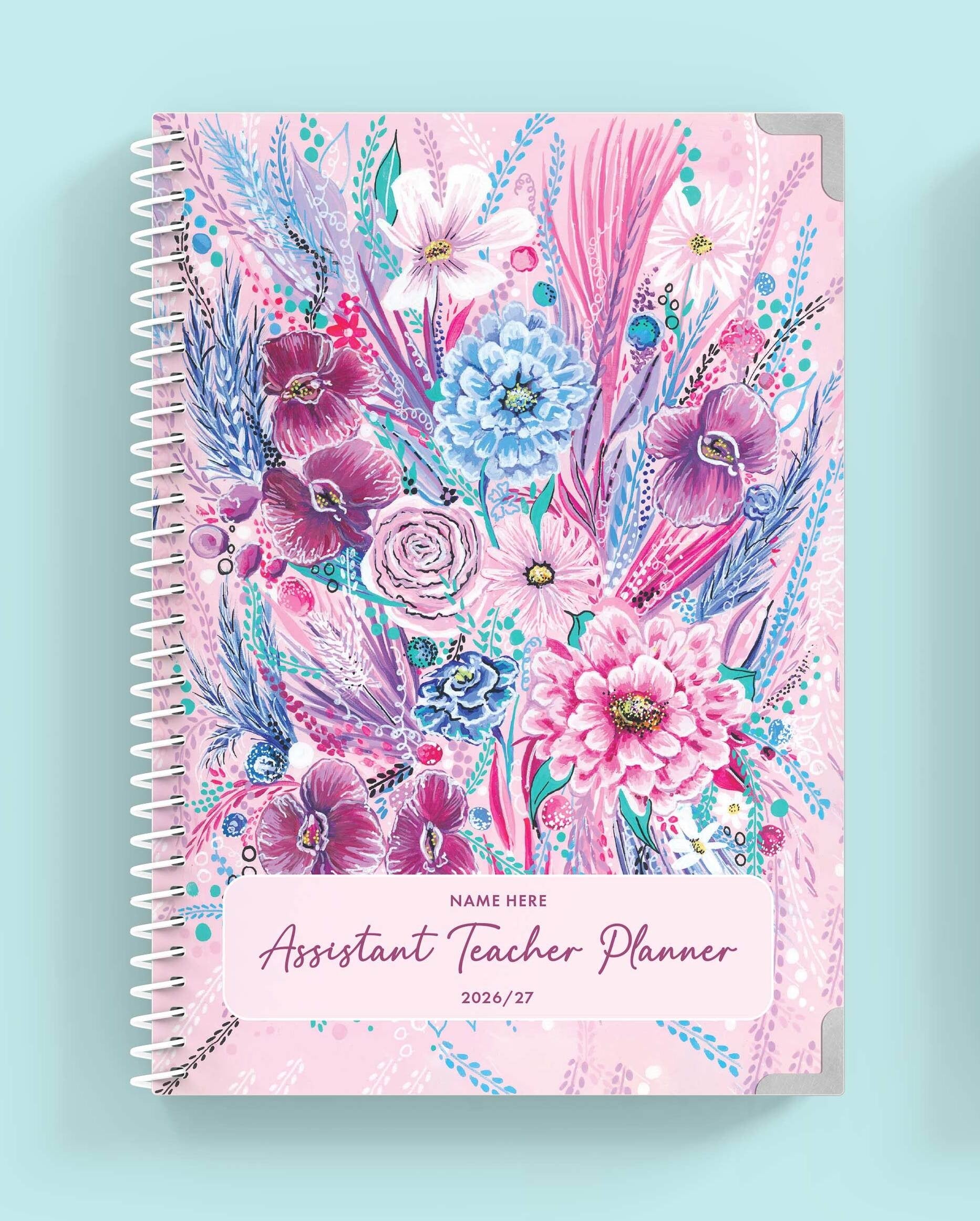 Aurora Bloom Spiral Assistant Teacher Planner