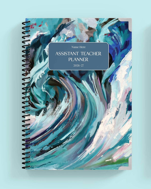 'Calm In The Chaos' Spiral Assistant Teacher Planner