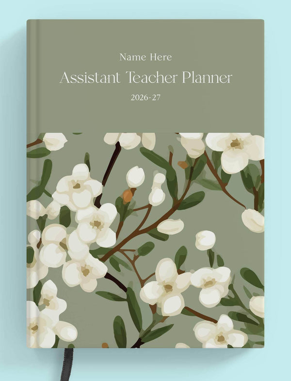 Emerald Blossom Book Assistant Teacher Planner