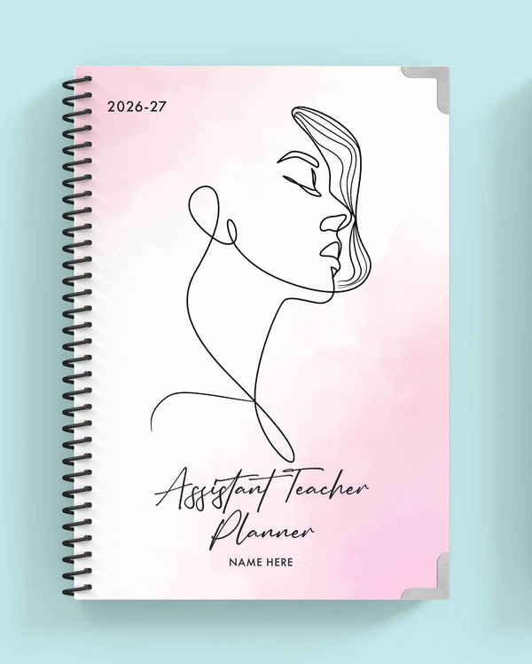 Feminine Elegance Spiral Assistant Teacher Planner
