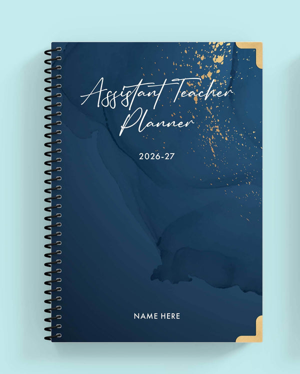 Stellar Sparkle Spiral Assistant Teacher Planner
