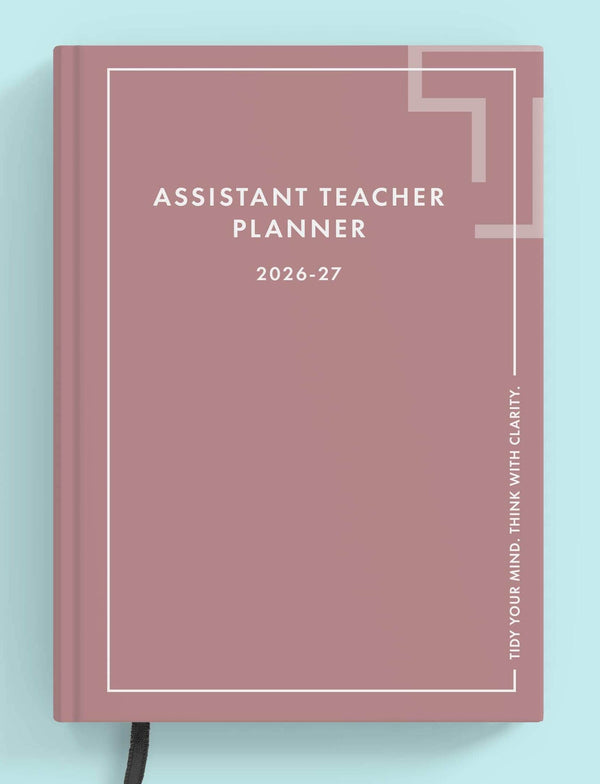 Dusky Pink Book Assistant Teacher Planner