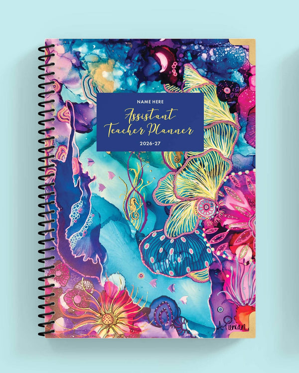 'Tides Of Wonder' Spiral Assistant Teacher Planner