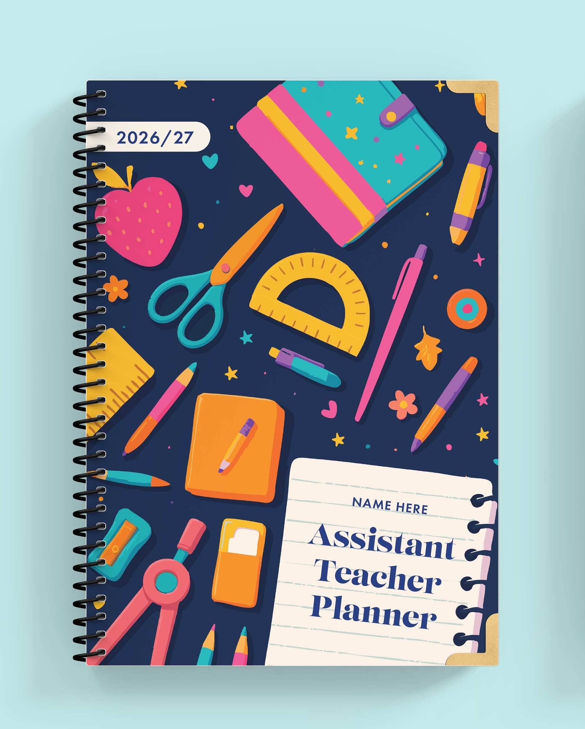 'Tools Of The Trade' Spiral Assistant Teacher Planner