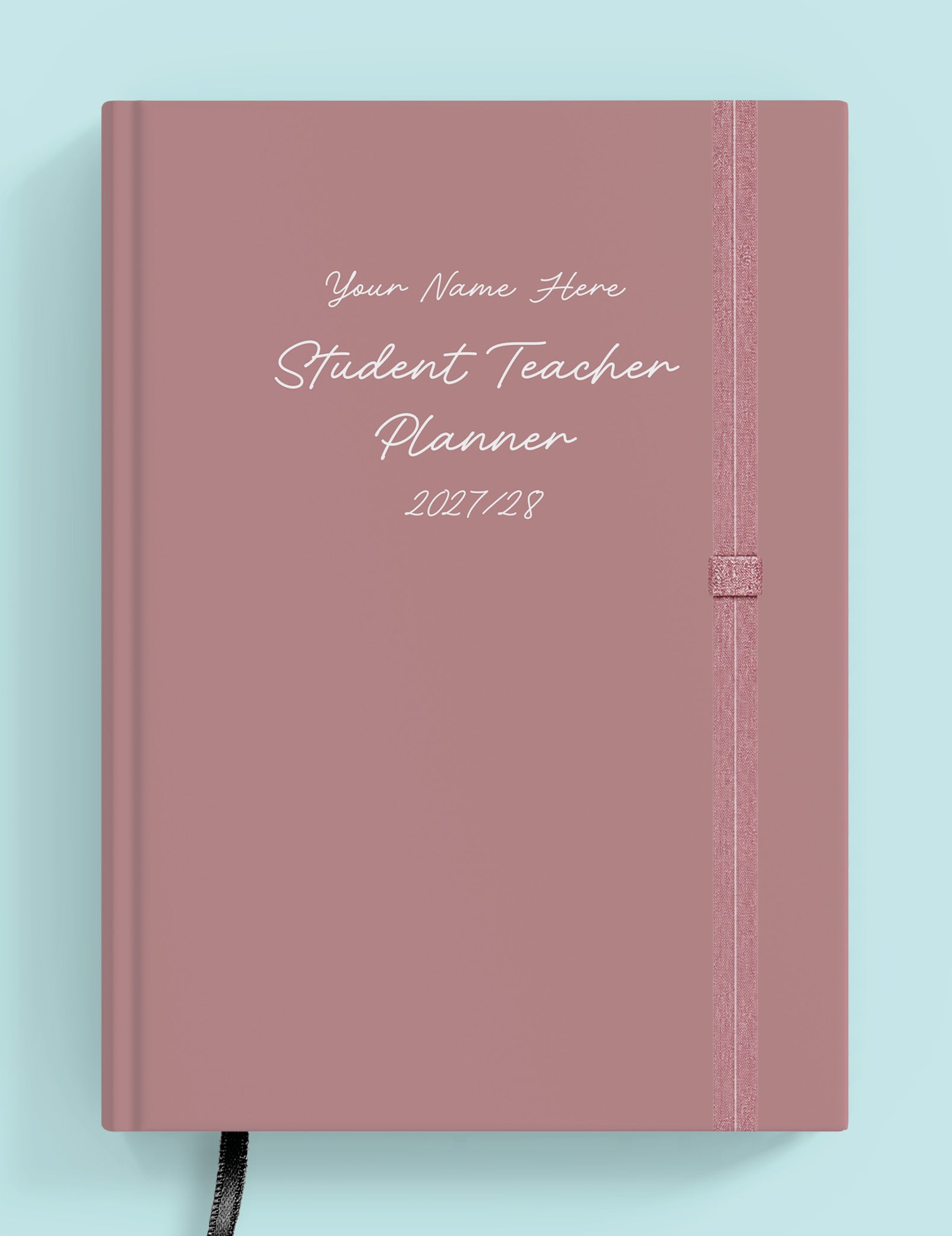 Dusky Pink Book Student Teacher Planner