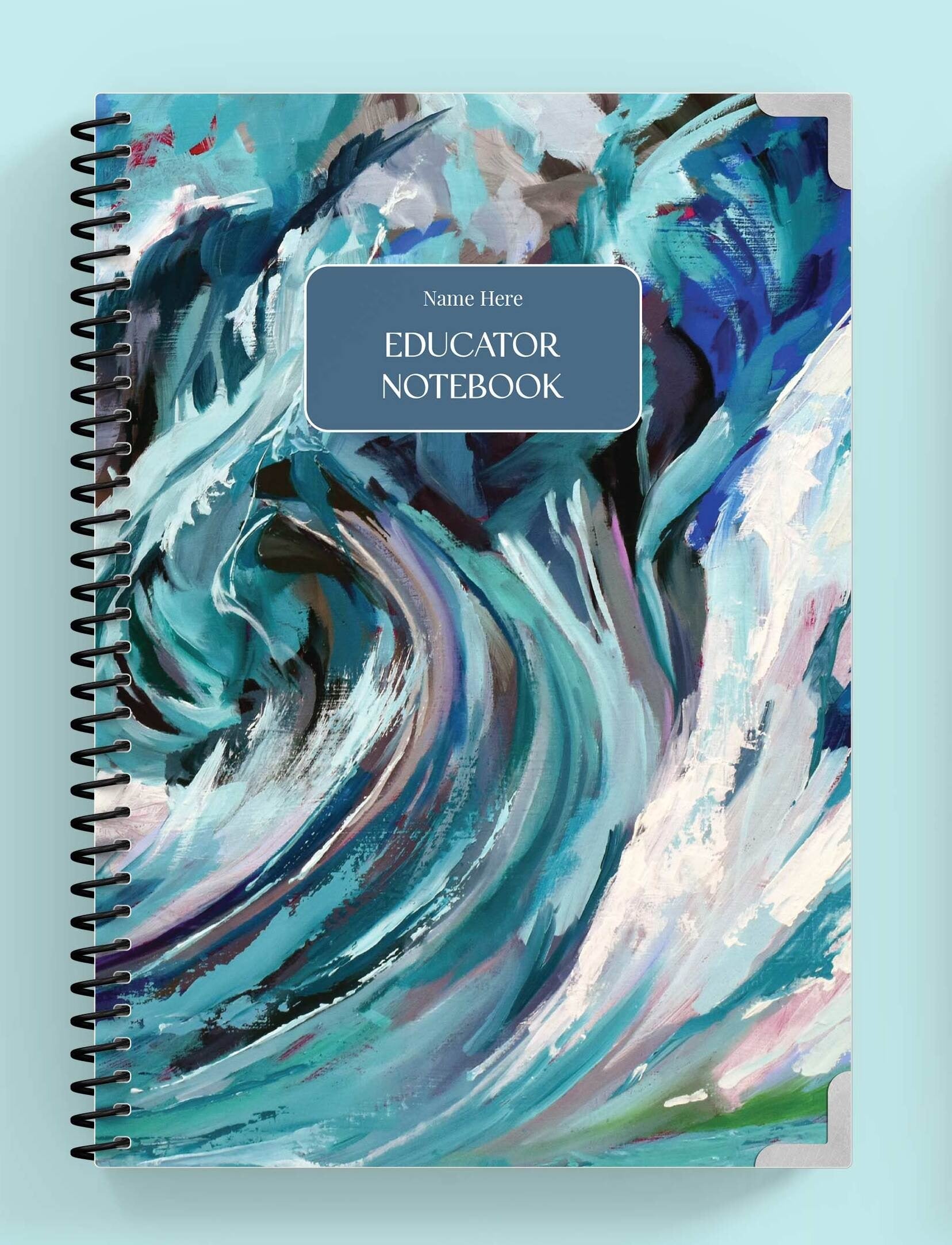 'Calm In The Chaos' Spiral Educator Notebook