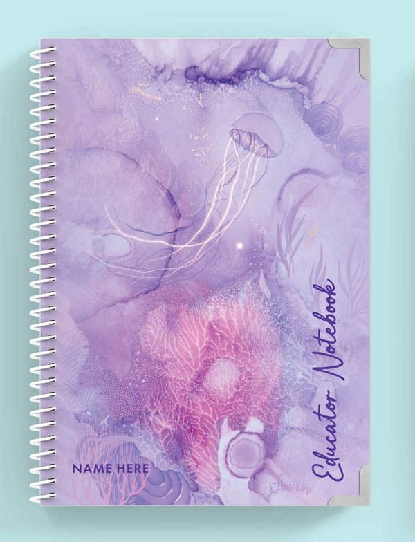 Coral Lullaby Spiral Educator Notebook