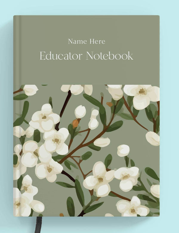 Emerald Blossom Book Educator Notebook