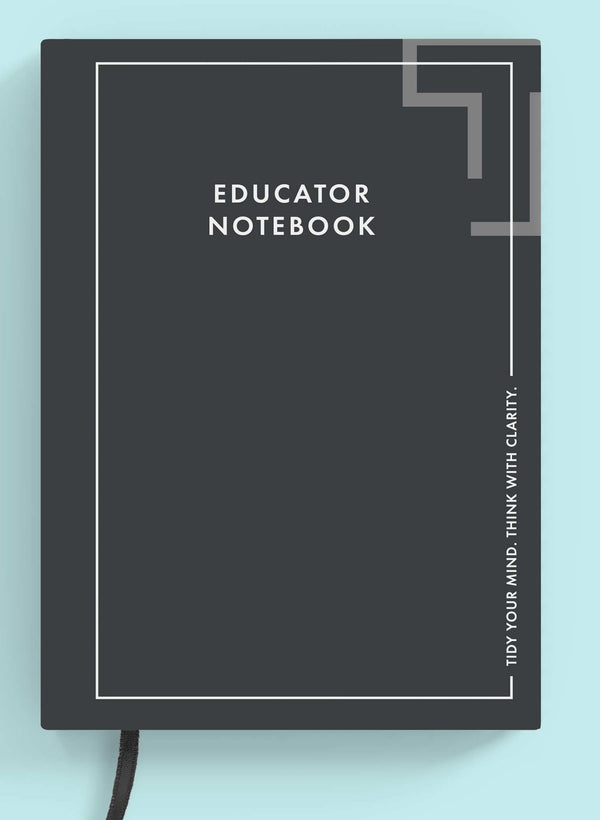 Slate Grey Book Educator Notebook