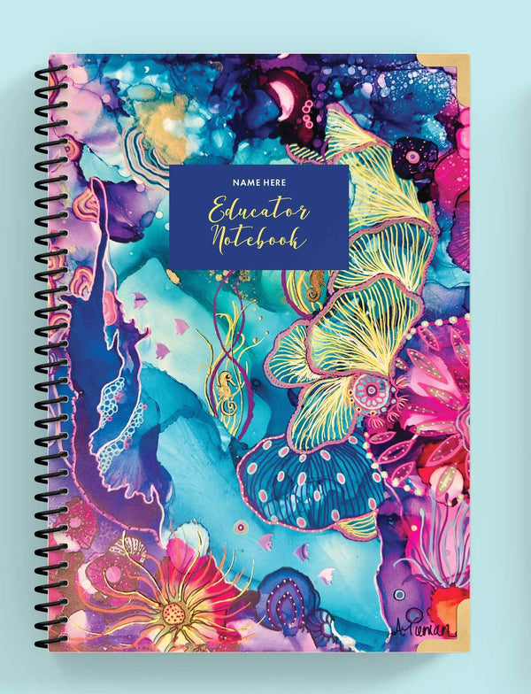 'Tides Of Wonder' Spiral Educator Notebook