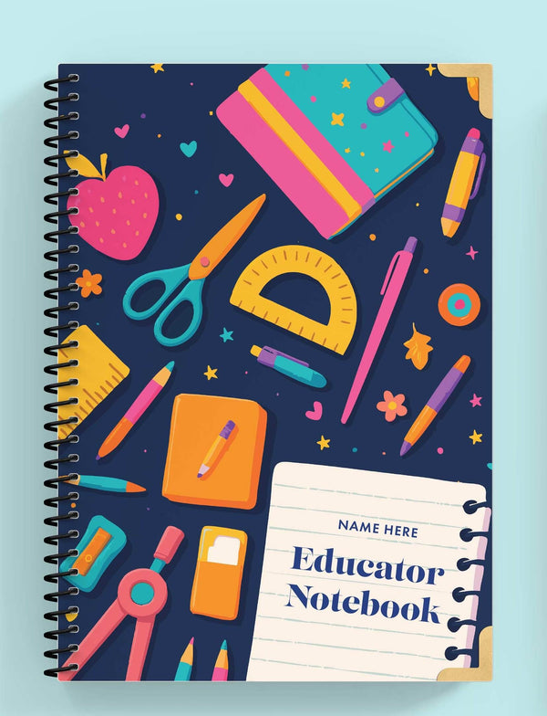 'Tools Of The Trade' Spiral Educator Notebook