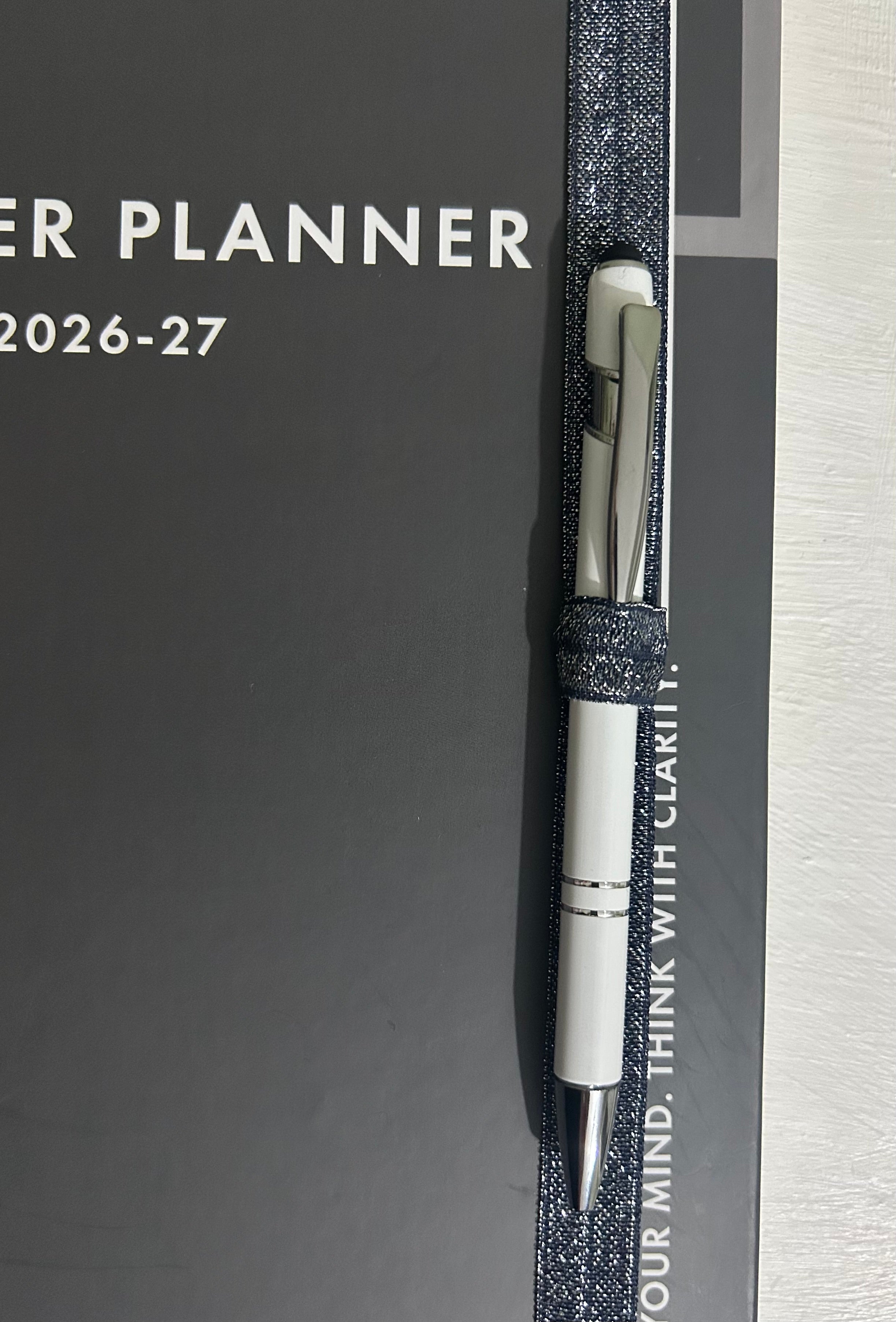2026-27 Slightly Damaged 'Slate Grey' Spiral Teacher Planner - CLEARANCE