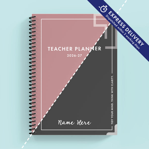 LIMITED EDITION Pink/ Grey Teacher Planner