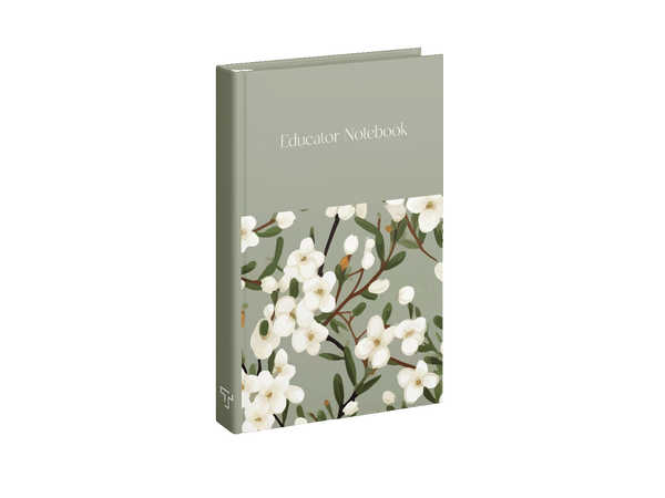 Emerald Blossom - Soft Back Book Educator Notebook