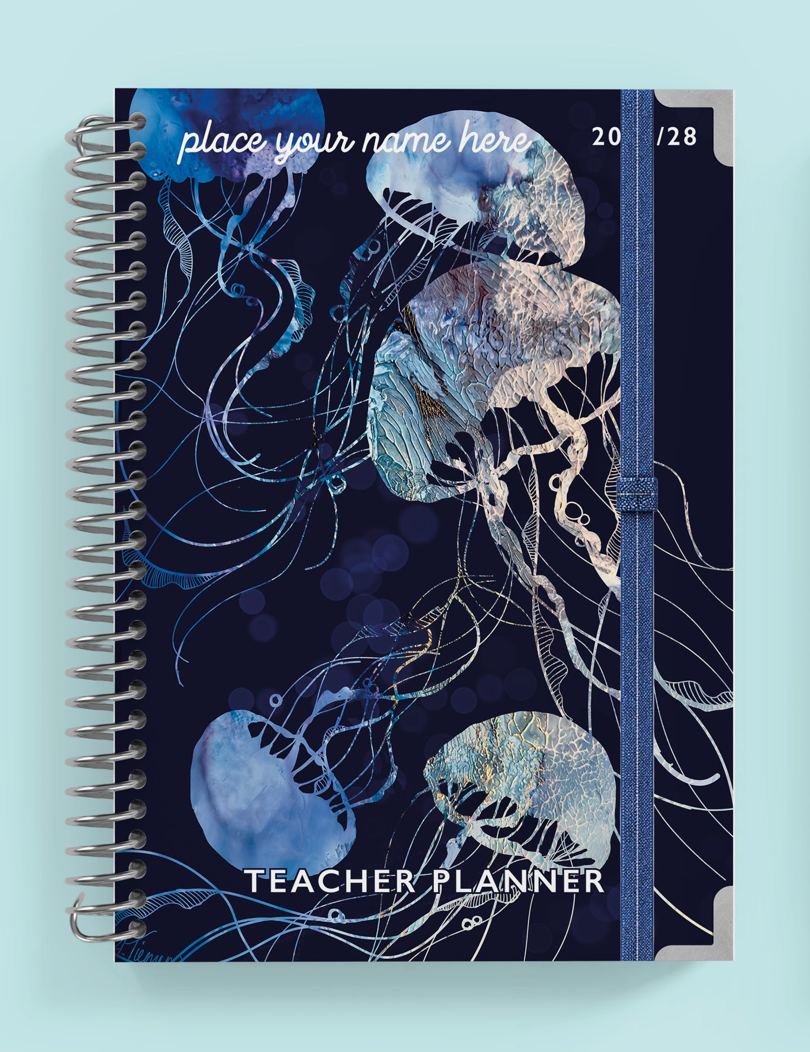 Ethereal Drift Spiral Teacher Planner