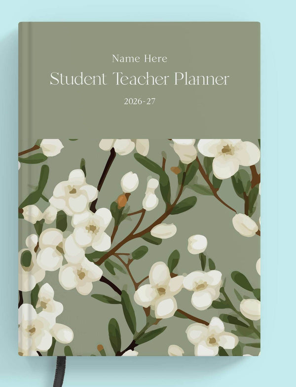 Emerald Blossom Book Student Teacher Planner