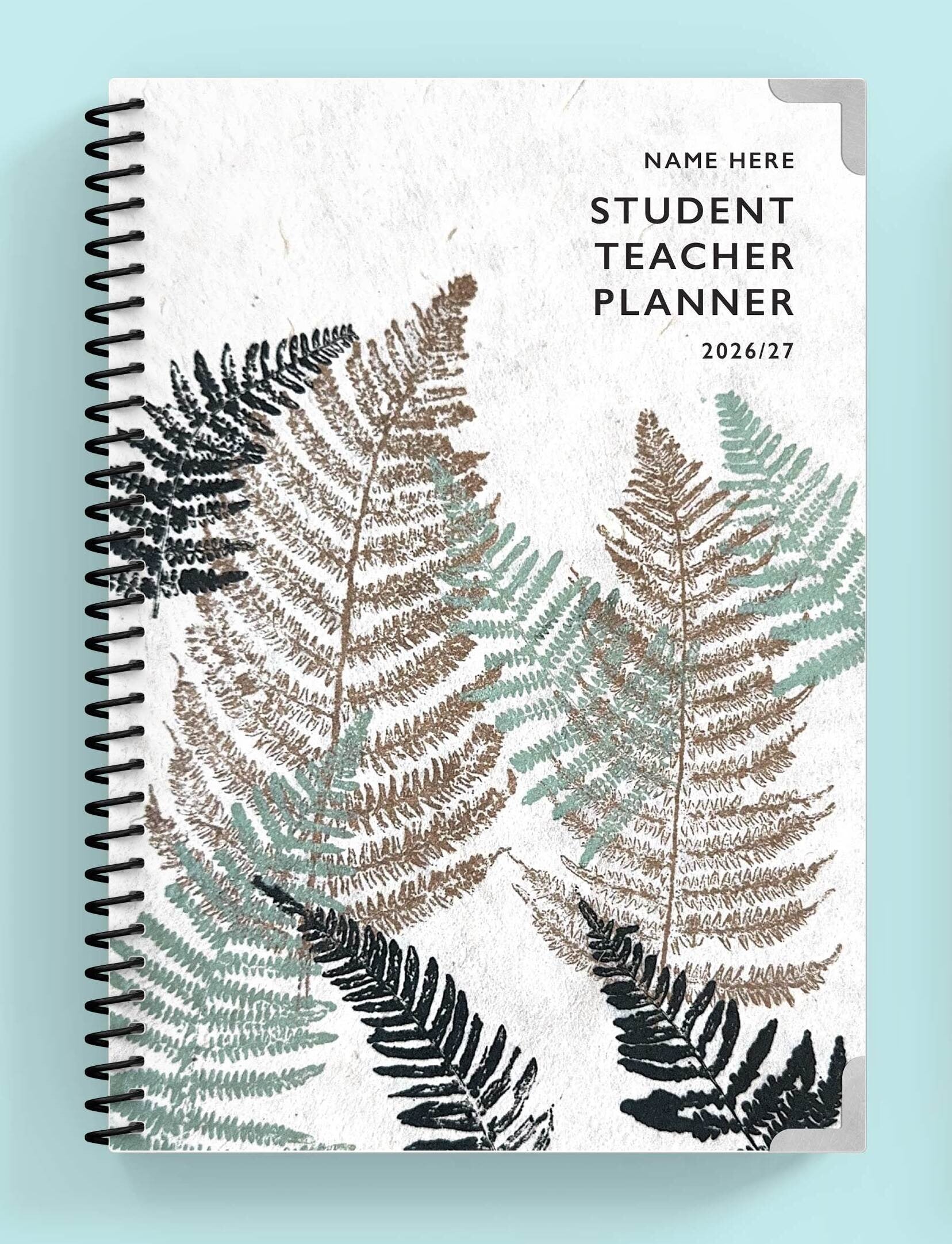 Fern Foundations Spiral Student Teacher Planner