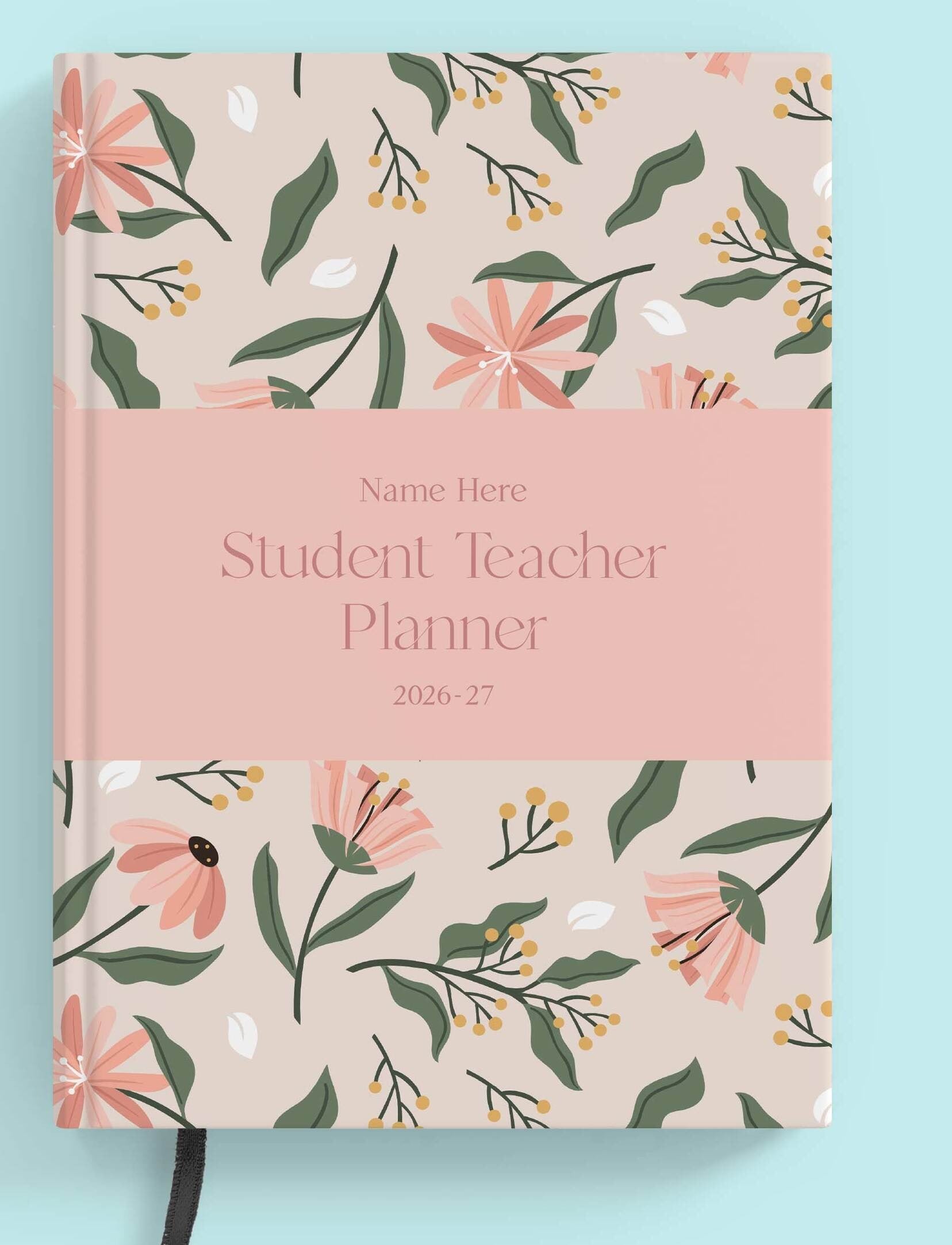 Posy Pink Book Student Teacher Planner