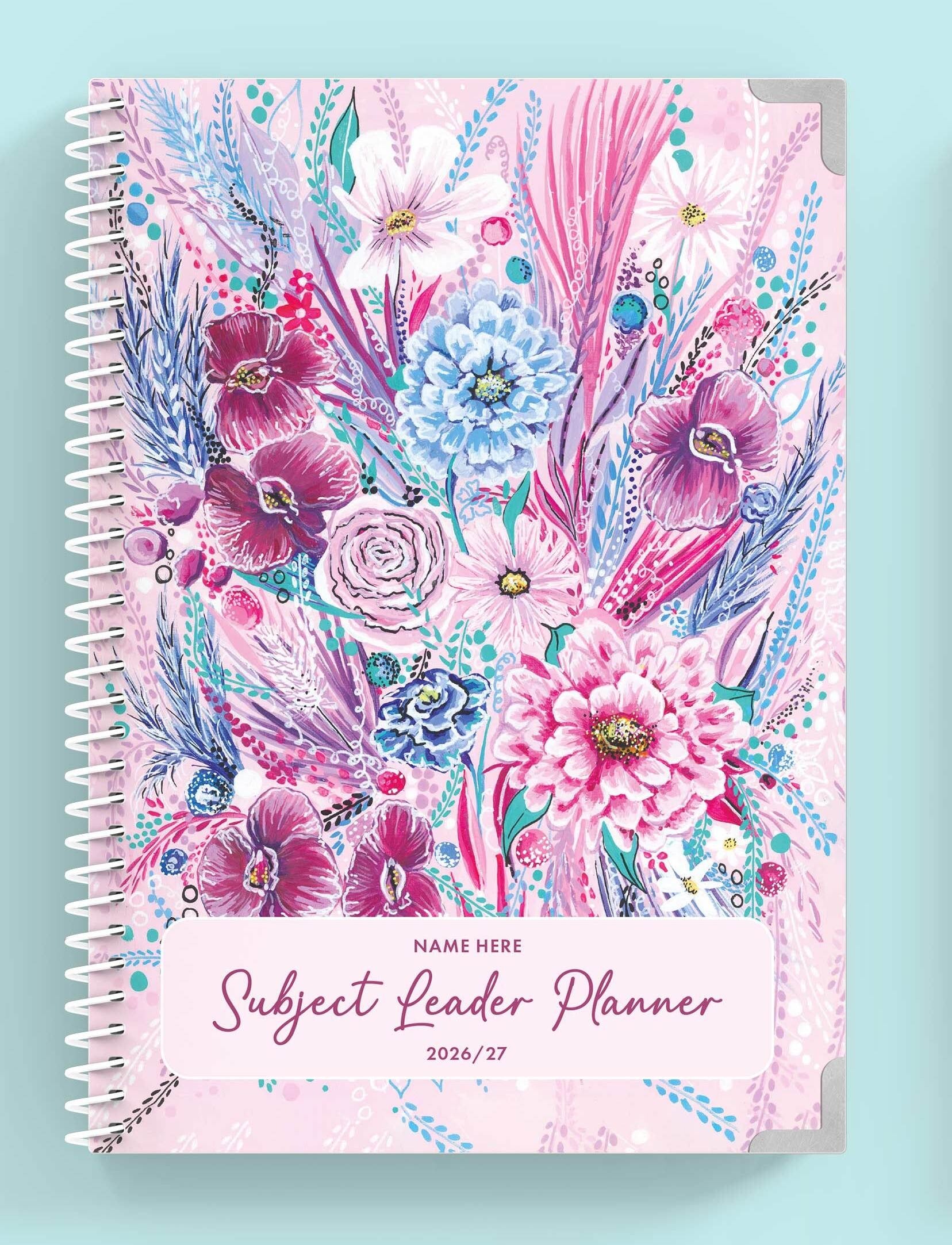 Aurora Bloom Spiral Subject Leader Planner