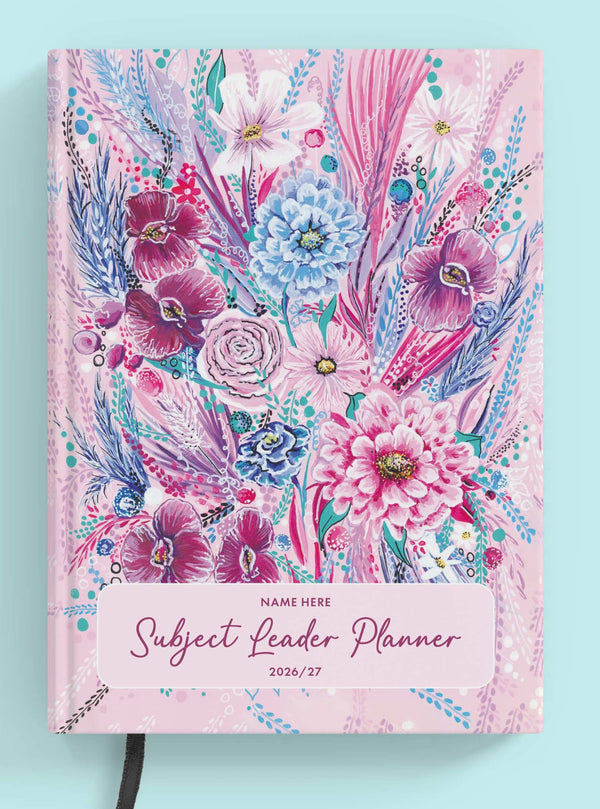 Aurora Bloom Book Subject Leader Planner