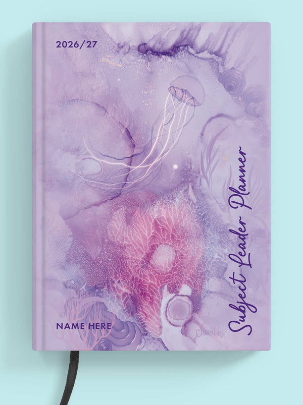 Coral Lullaby Book Subject Leader Planner