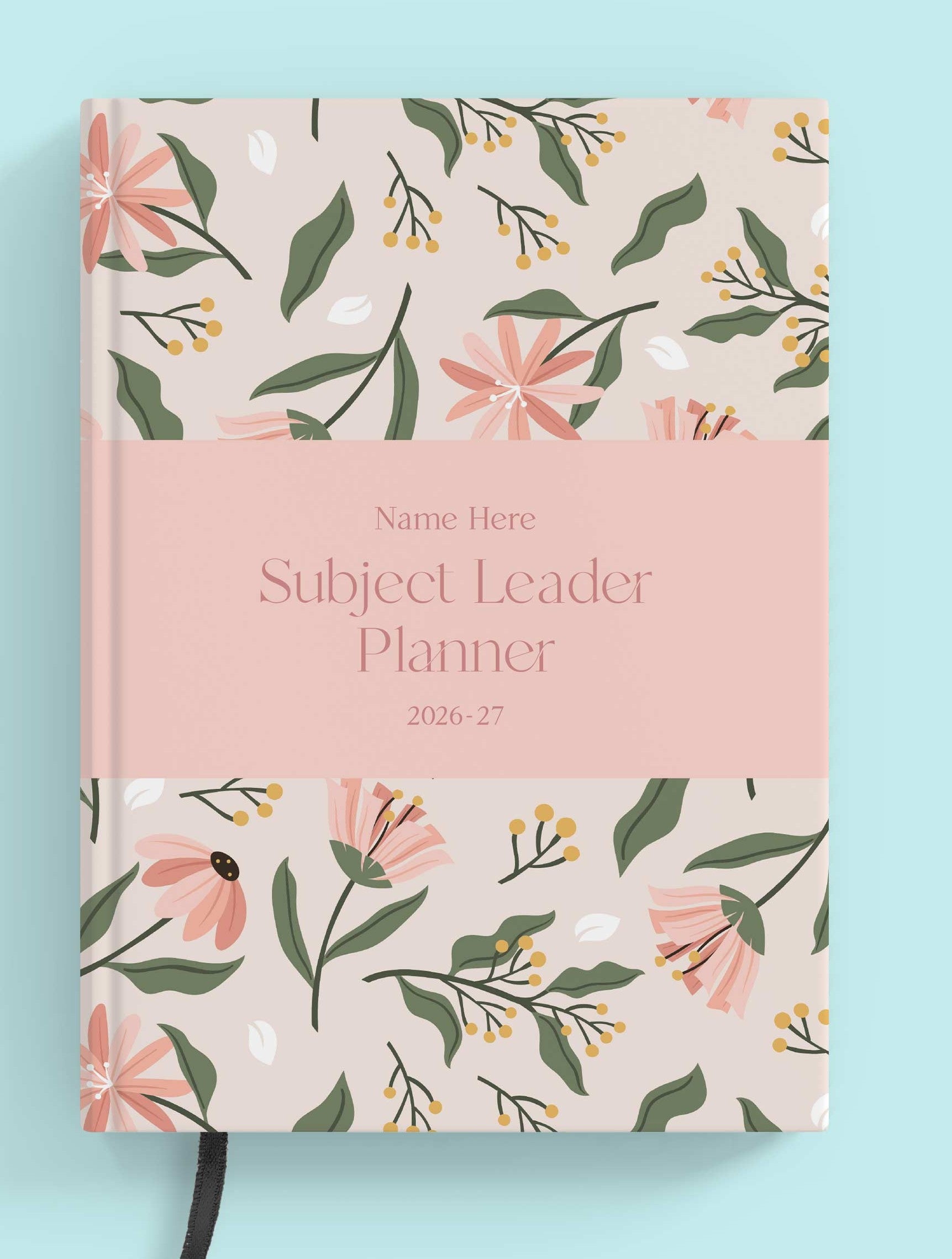 Posy Pink Book Subject Leader Planner