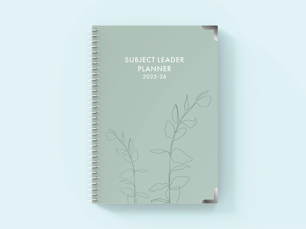Botanical Serenity - Spiral Subject Leader Planner