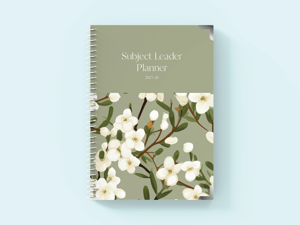Emerald Blossom - Spiral Subject Leader Planner