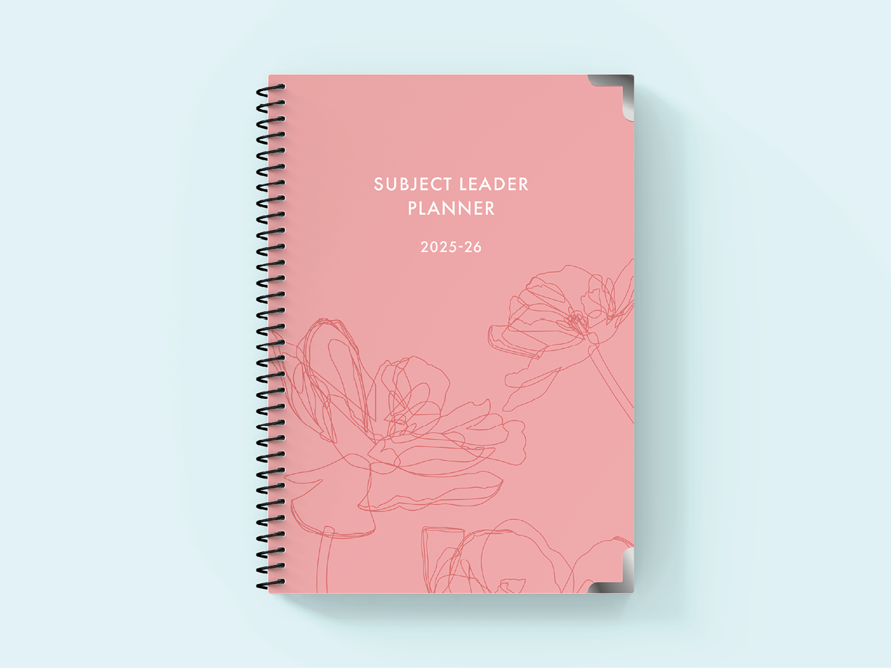 Floral Whisper - Spiral Subject Leader Planner