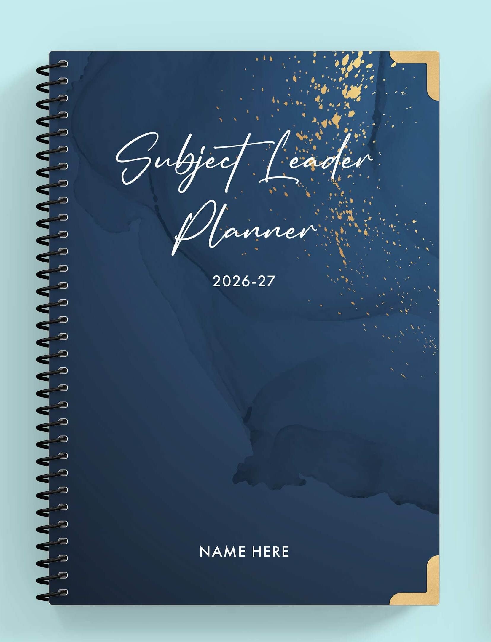 Stellar Sparkle Spiral Subject Leader Planner