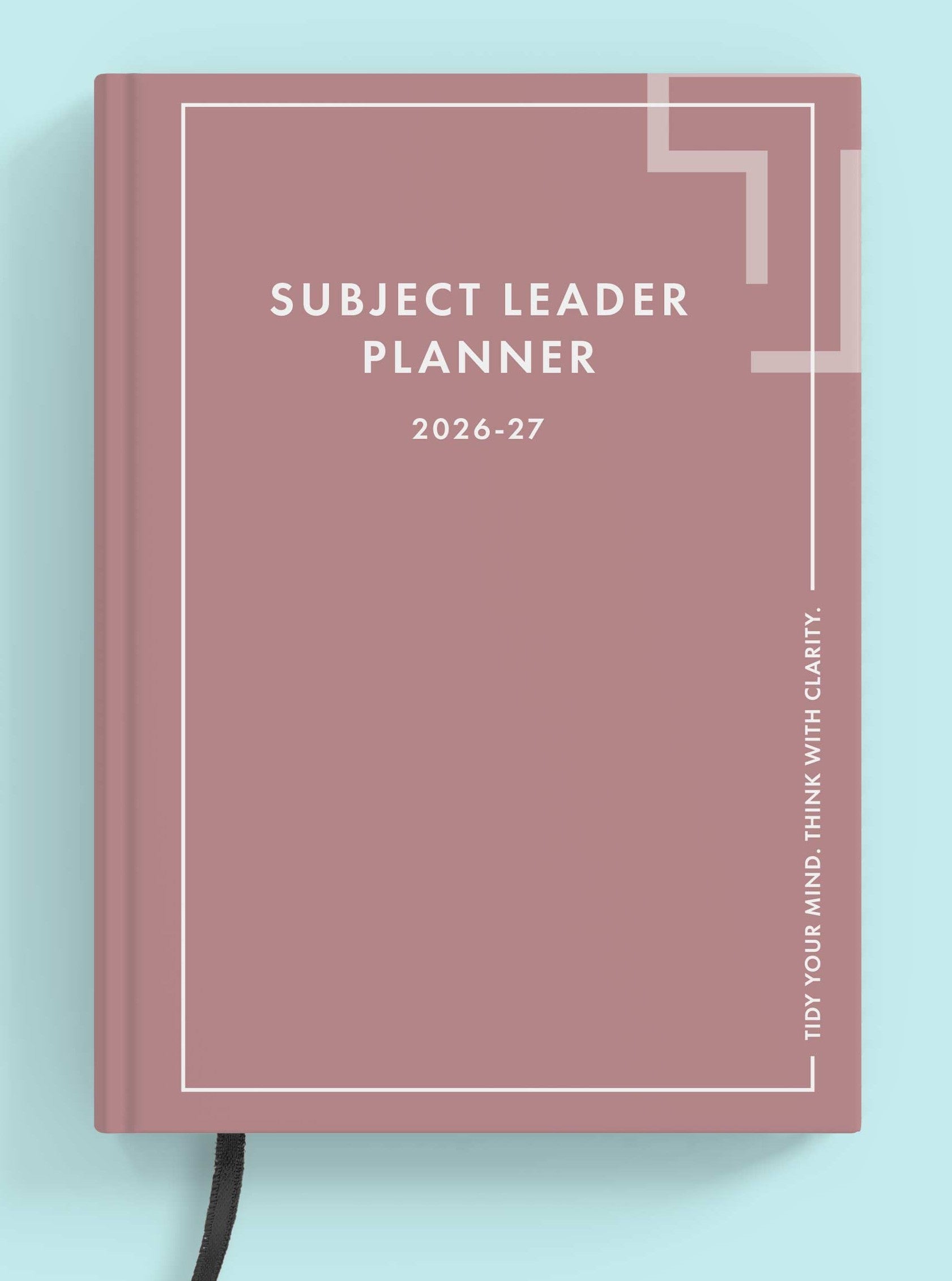 Dusky Pink Book Subject Leader Planner
