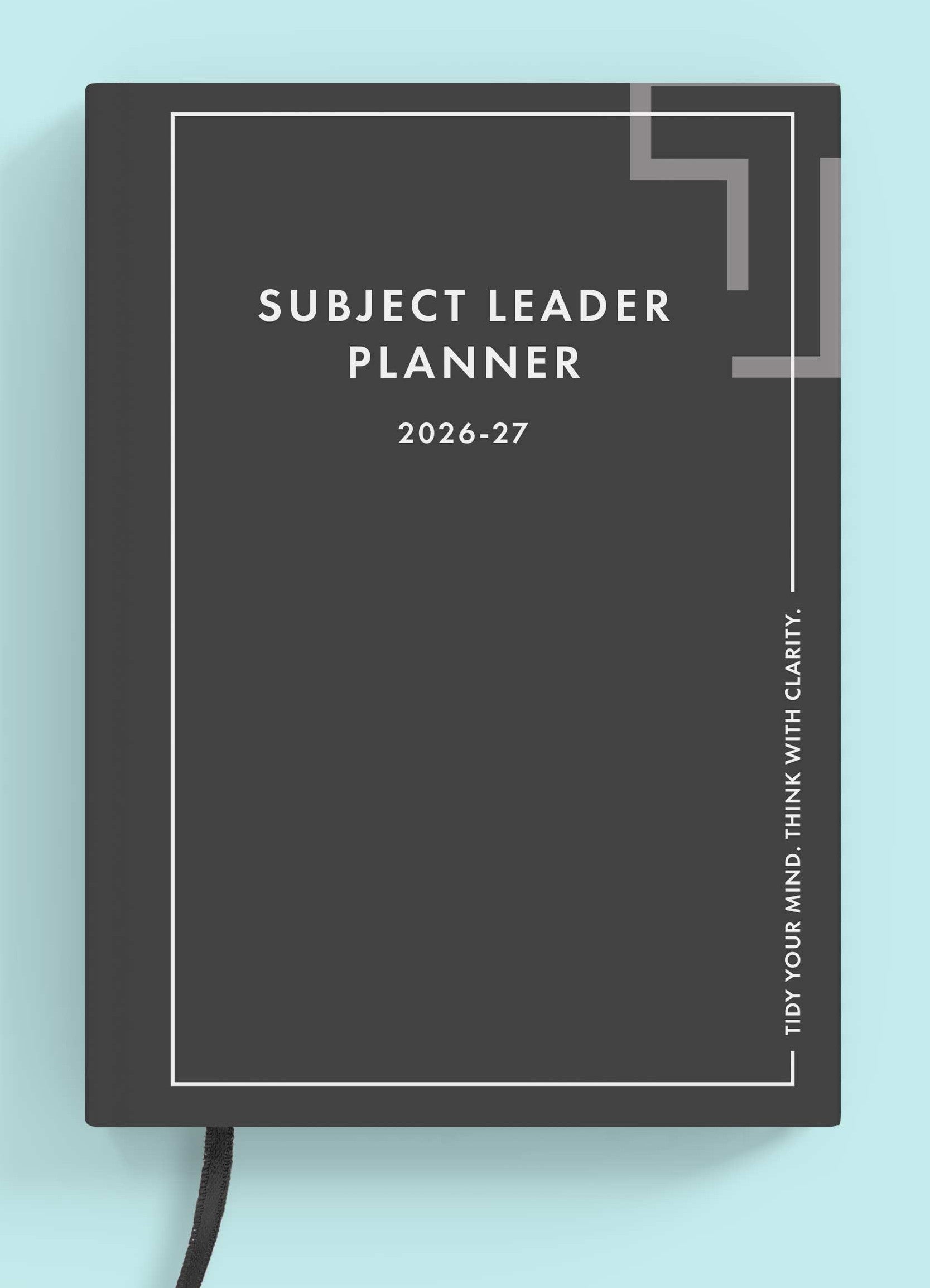 Slate Grey Book Subject Leader Planner