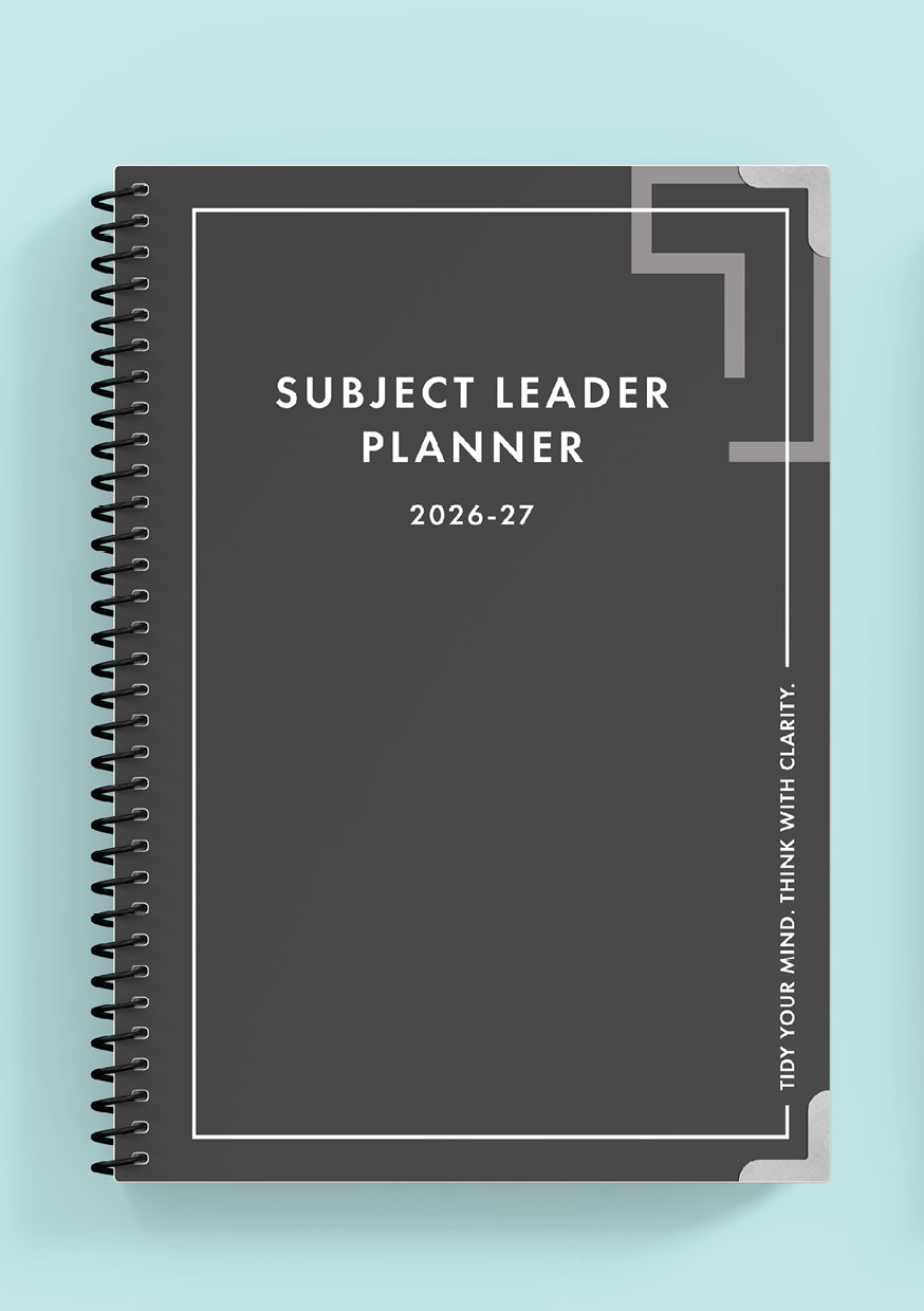 Slate Grey Spiral Subject Leader Planner