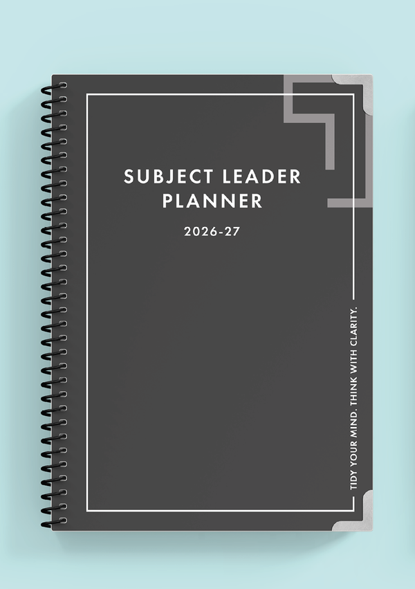 Slate Grey Spiral Subject Leader Planner
