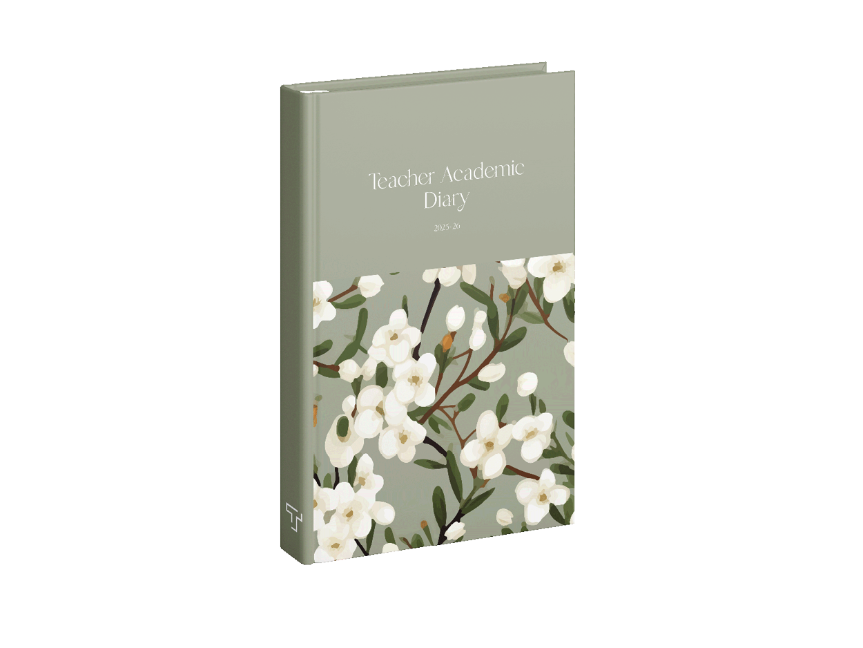 Emerald Blossom - Book Teacher Academic Diary