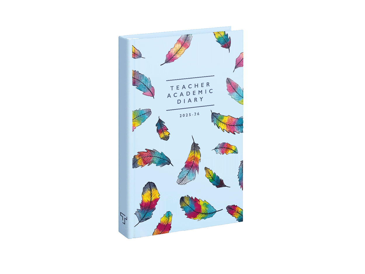 Rainbow Plume - Book Teacher Academic Diary