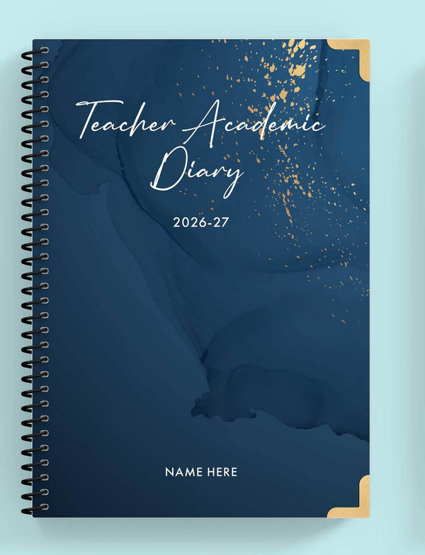 Stellar Sparkle Spiral Teacher Academic Diary