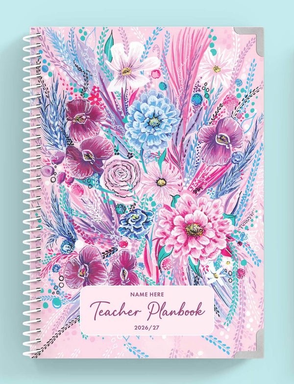 Aurora Bloom Spiral Teacher Planbook