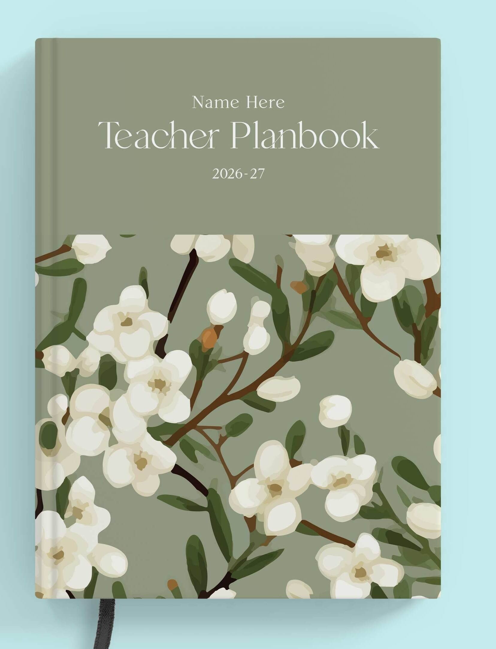 Emerald Blossom Book Teacher Planbook
