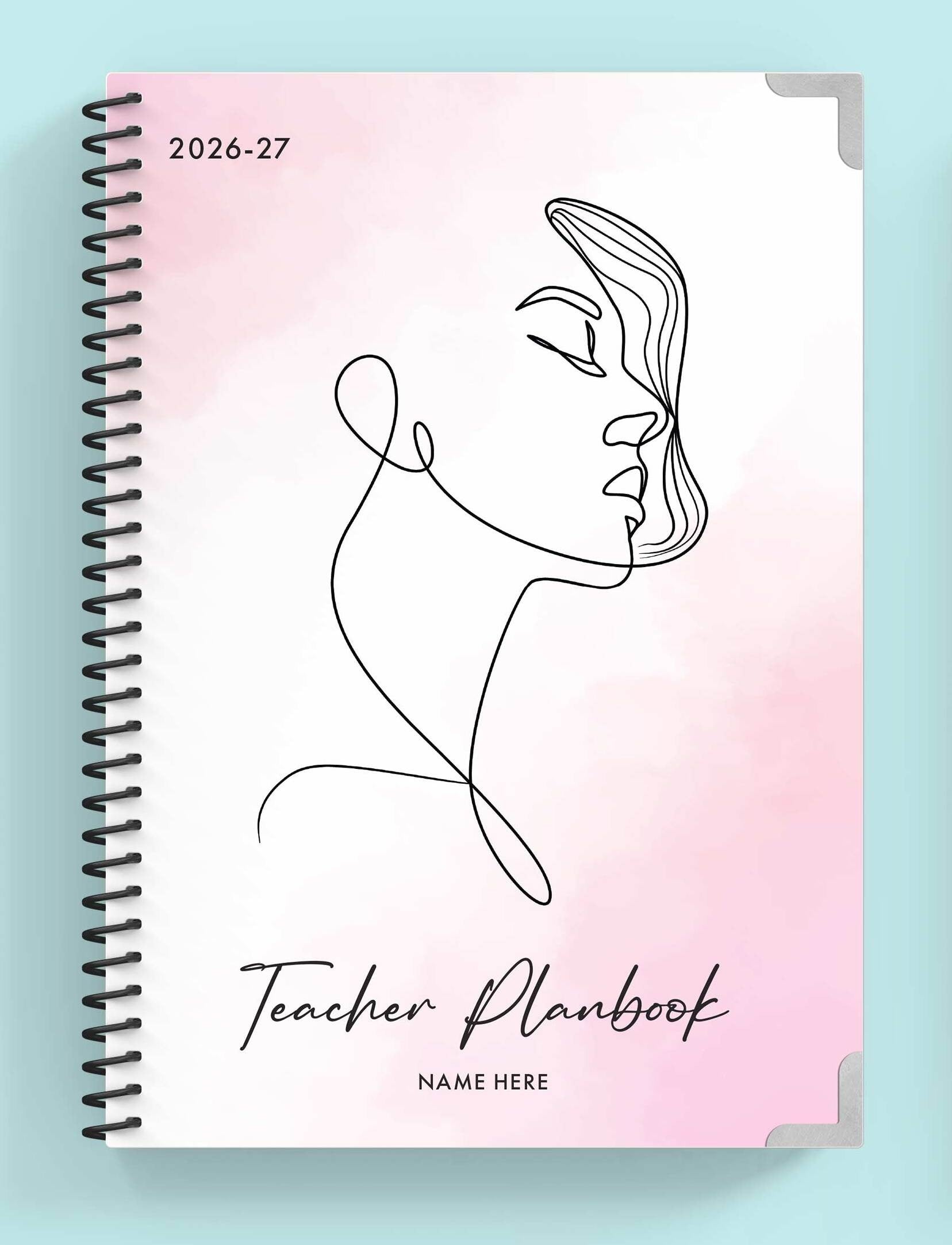 Feminine Elegance Spiral Teacher Planbook
