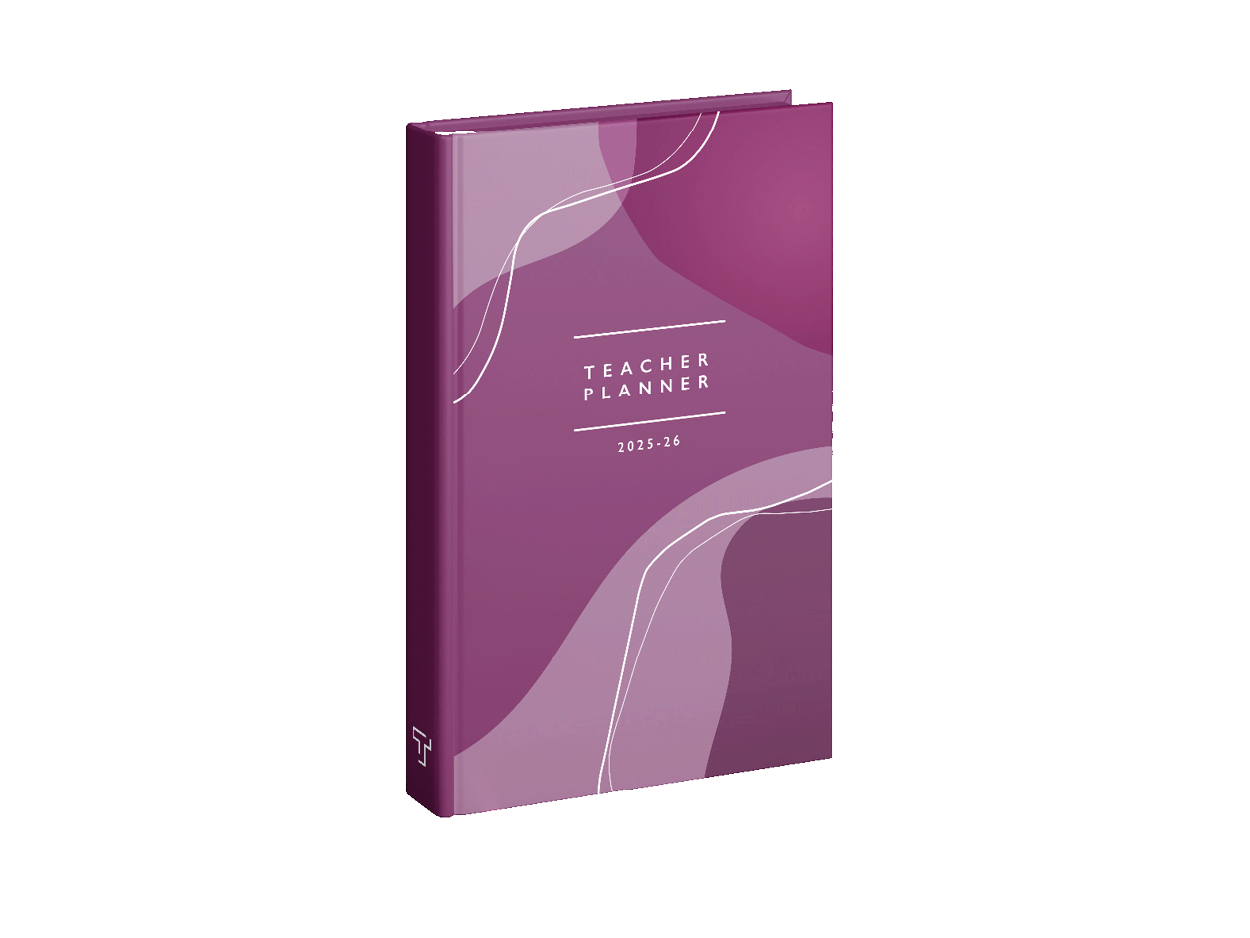 Plum Tide - Book Teacher Planner