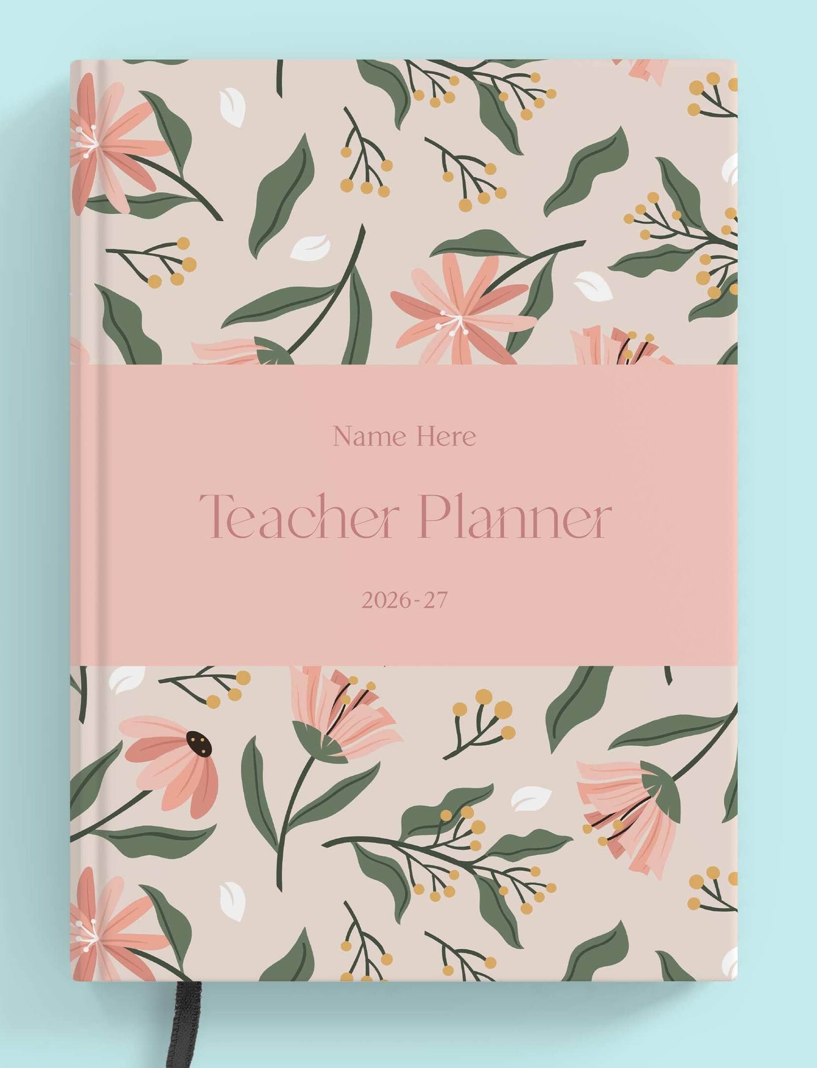 Posy Pink Book Teacher Planner