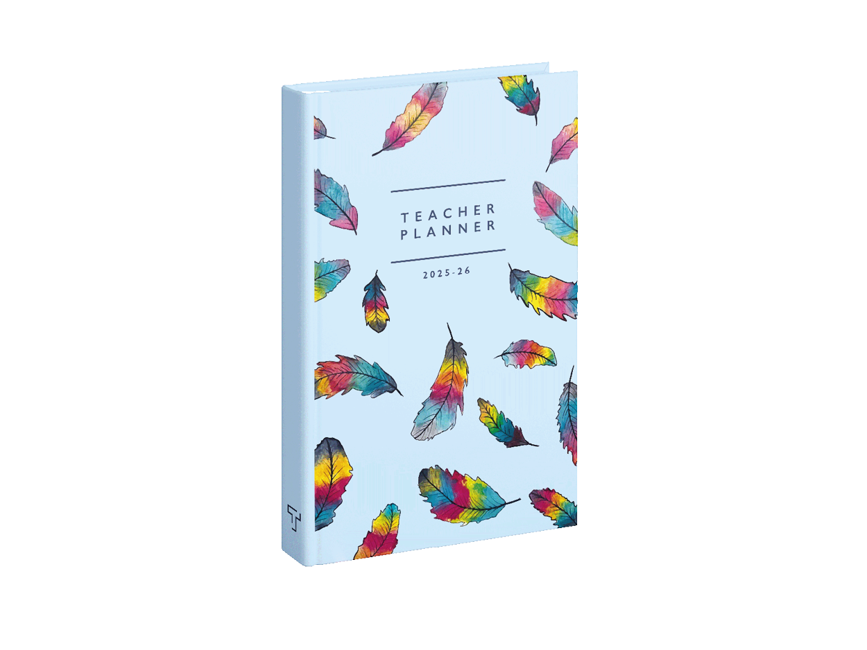 Rainbow Plume - Book Teacher Planner