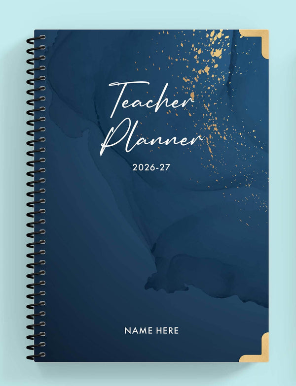 Stellar Sparkle Spiral Teacher Planner