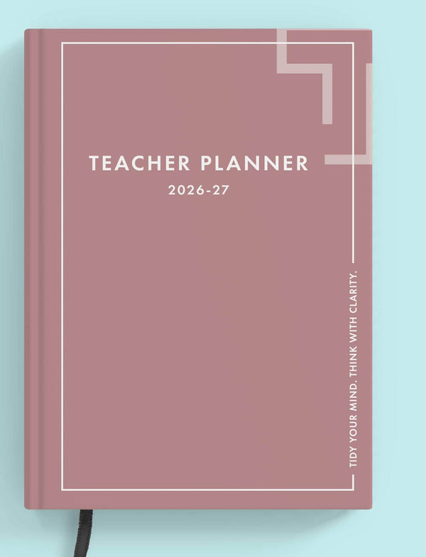 Dusky Pink Book Teacher Planner