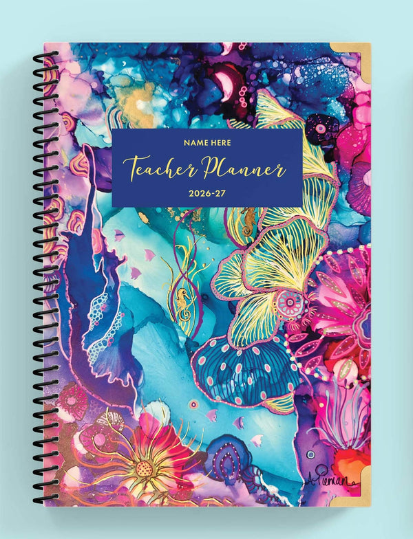 'Tides Of  Wonder' Spiral Teacher Planner