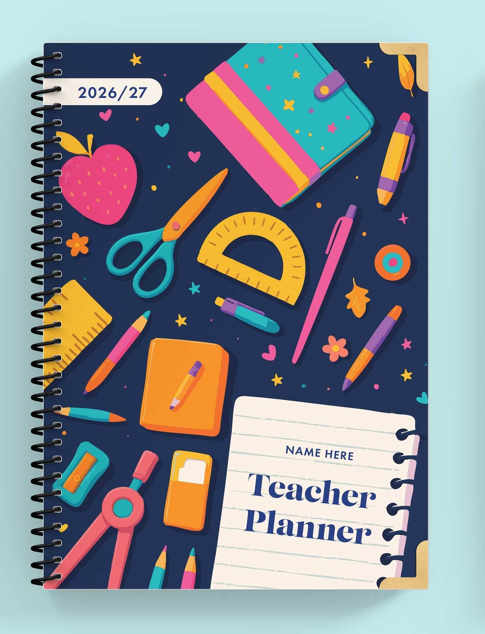 'Tools Of The Trade' Spiral Teacher Planner